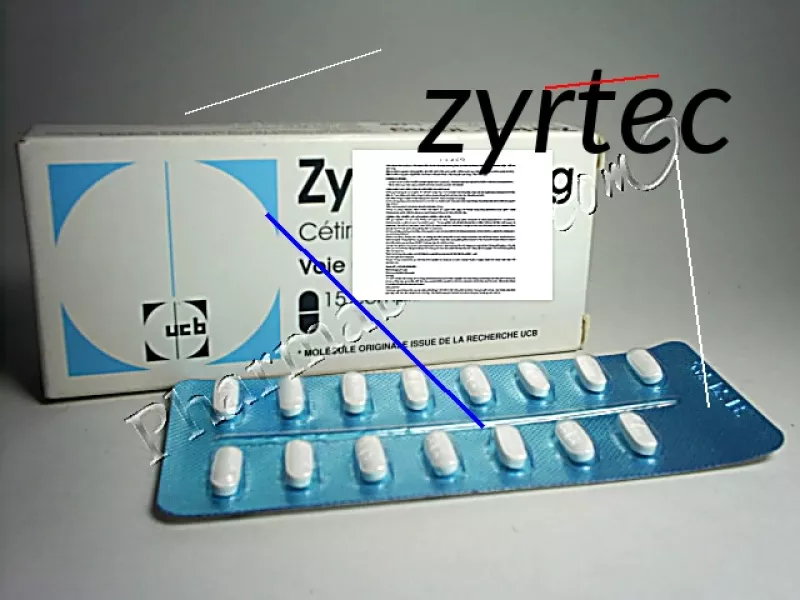 Zyrtec vendu sans ordonnance